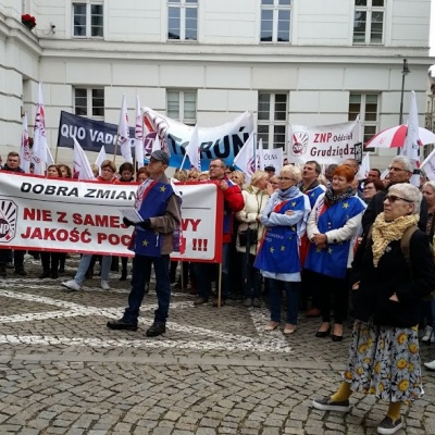 Protest ZNP w Bydgoszczy 