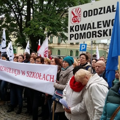 Protest ZNP w Bydgoszczy 