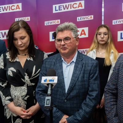 Gości powitał - Waldemar Kaczmarski - Przewodniczący Rady Miejskiej Nowej Lewicy w Radomiu