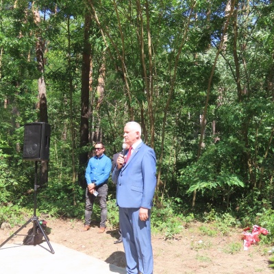 Uroczystości w lesie Skaryszewskim